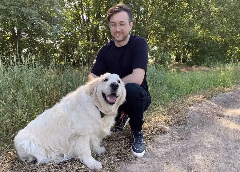 slava-with-dog