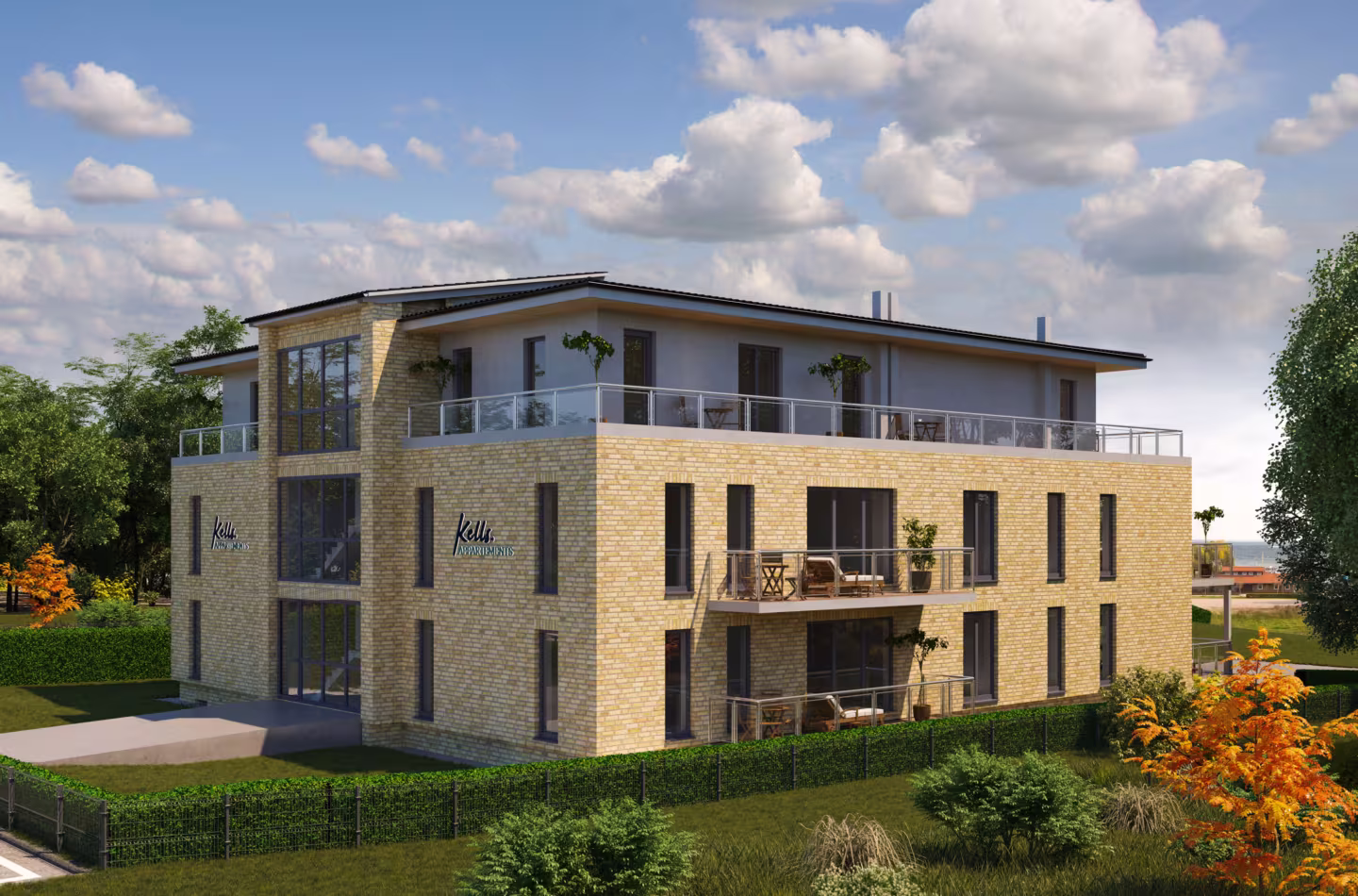 3D-Visualisierung Architektur - Appartementhaus