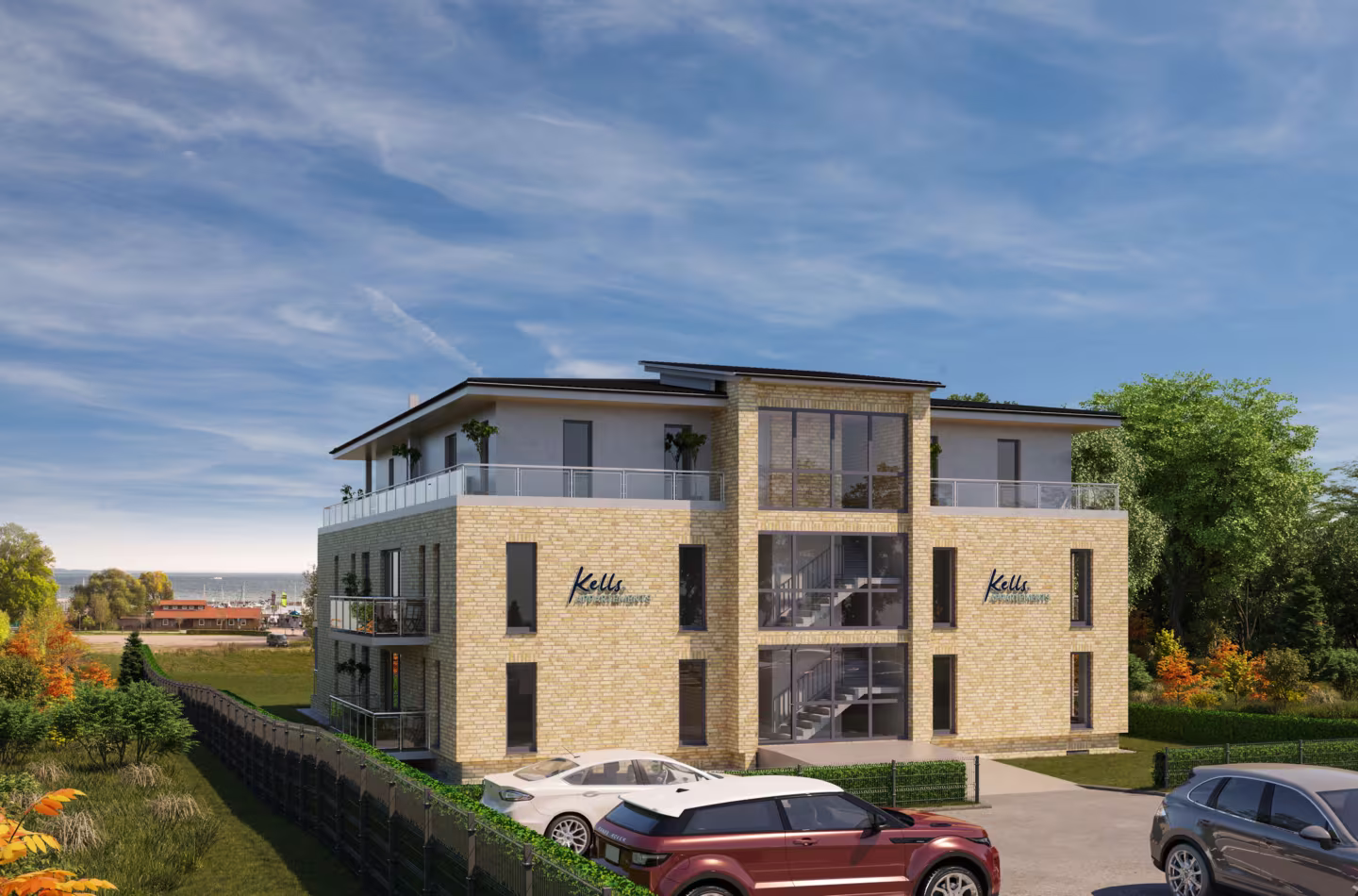 3D-Visualisierung Architektur - Appartementhaus