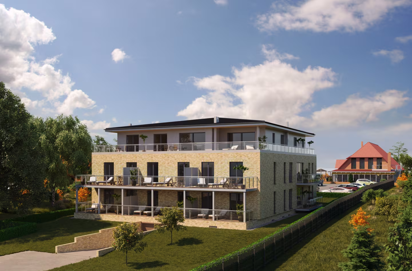 3D-Visualisierung Architektur - Appartementhaus