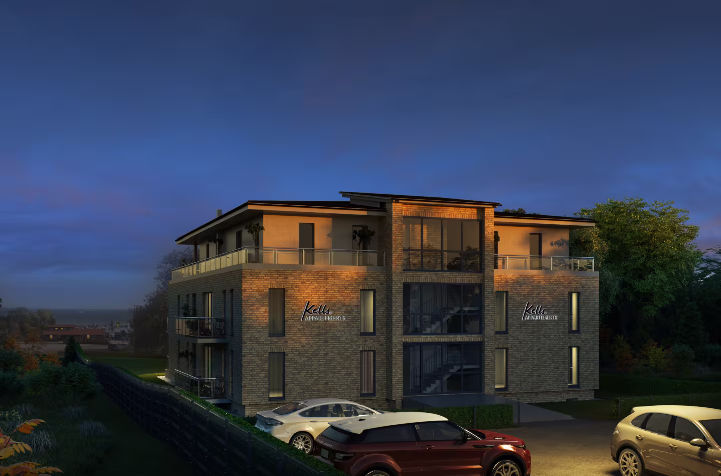 3D-Visualisierung Architektur - Appartementhaus