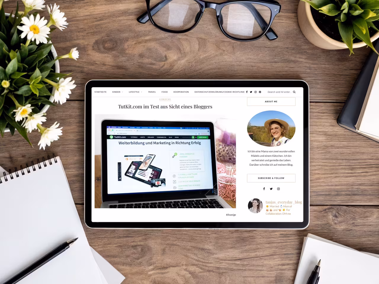 Blog-Artikel über TutKit.com als Beispiel für thematische Platzierung - erste Schritt der SEO Offpage Optimierung durch relevante Content-Partnerschaften