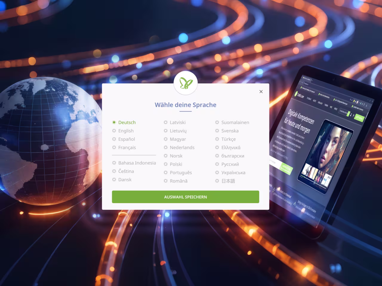 TutKit Sprachauswahl Interface - 28 Sprachen und 25-fache Traffic-Steigerung durch internationale SEO
