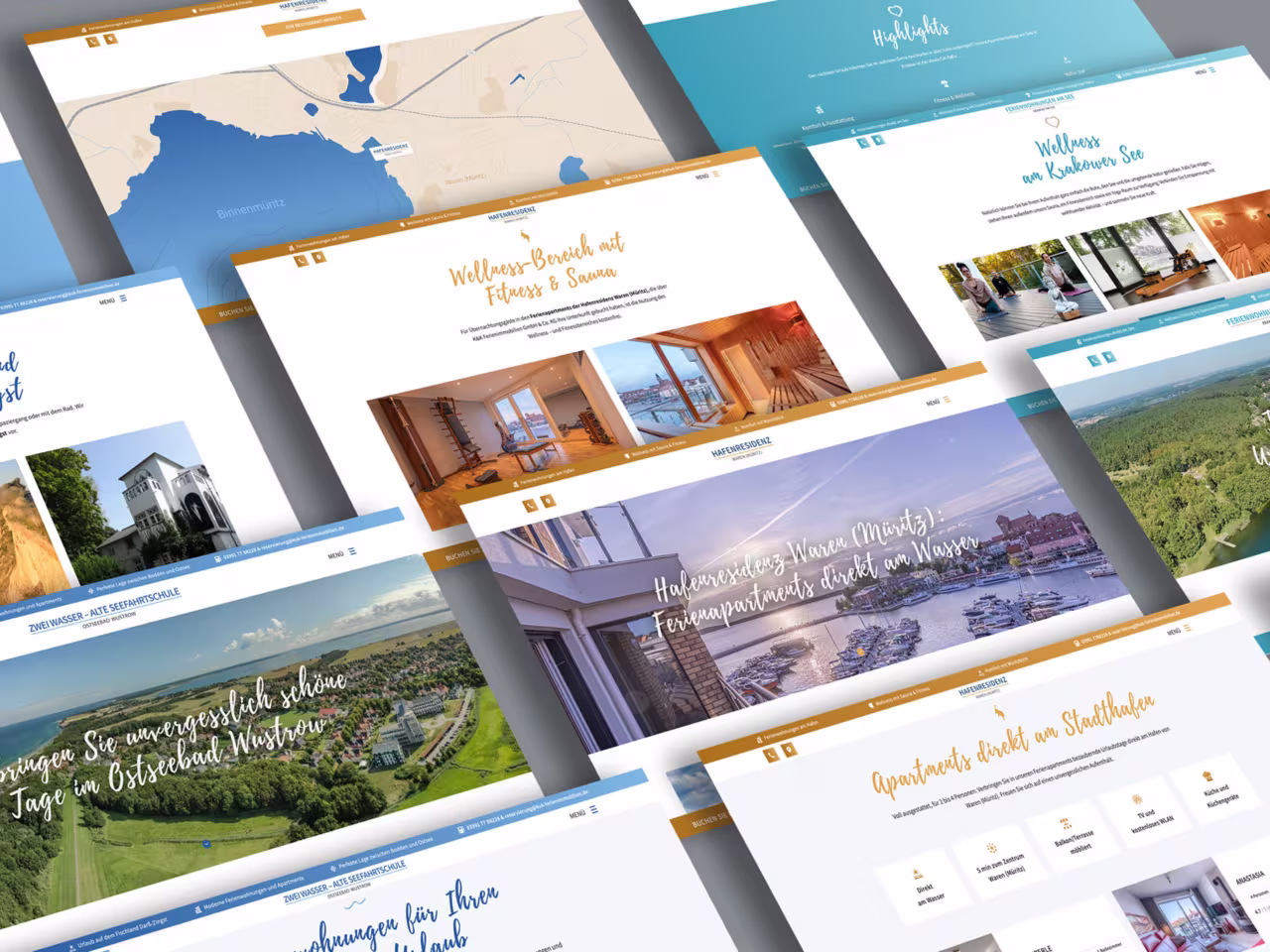 K&K Ferienimmobilien SEO Betreuung - Satelliten-Website Strategie für verschiedene Ferienstandorte mit kontinuierlicher lokaler Suchmaschinenoptimierung