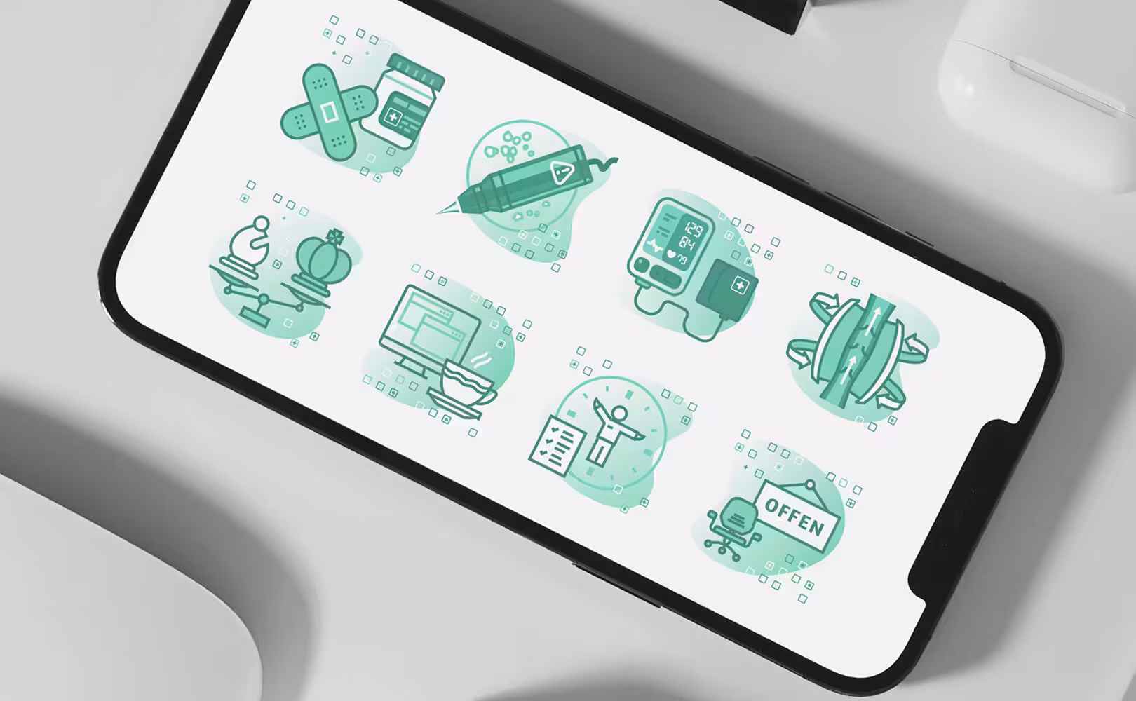 Individuelle Iconerstellung für MeckCura