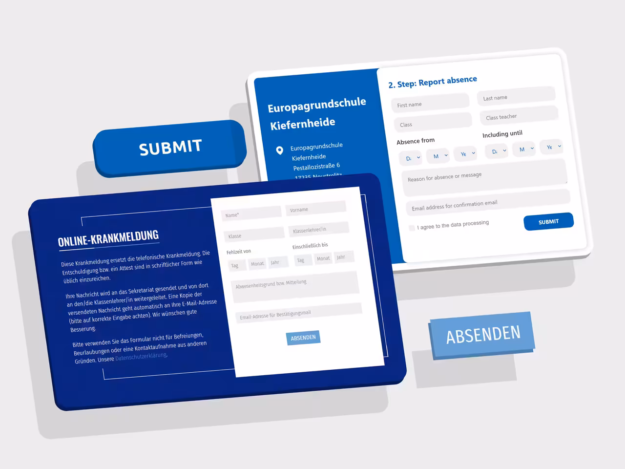 Die Online-Krankmeldungen werden für Desktop und Smartphones optimiert