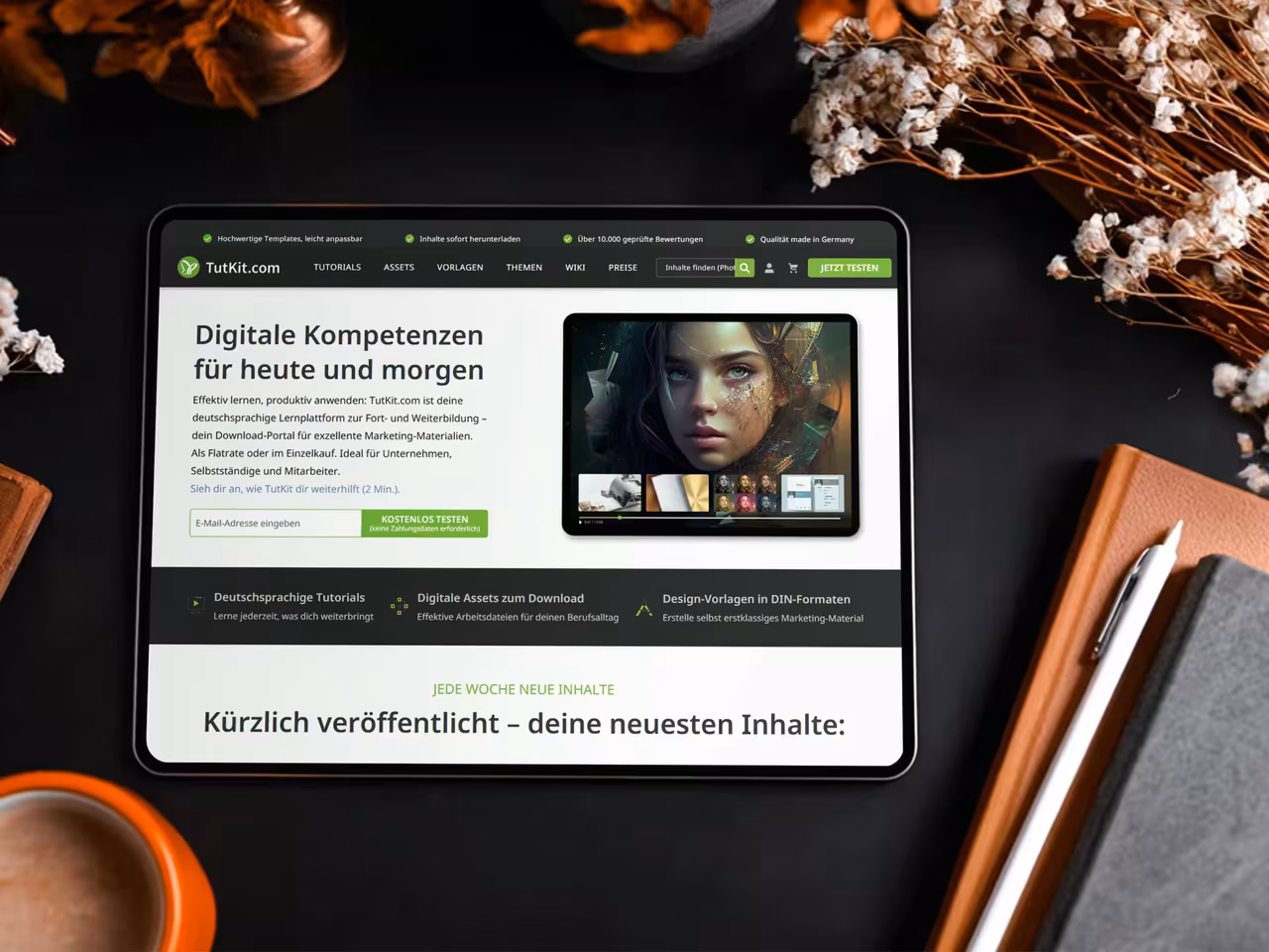 Website-Optimierung und mehrsprachiges SEO für TutKit.com - Suchmaschinenoptimierung in 28 Sprachen für E-Learning-Plattform von 4eck Media