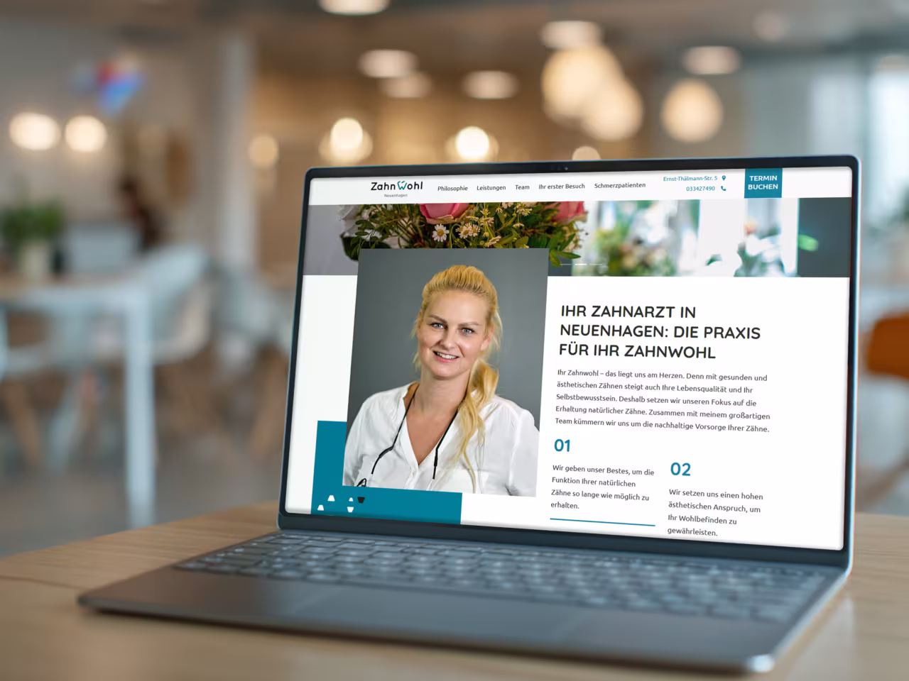 Zahnwohl Neuenhagen Zahnarztpraxis Website mit lokalem SEO optimiert durch SEO Agentur Mecklenburg-Vorpommern für medizinische Suchmaschinenoptimierung