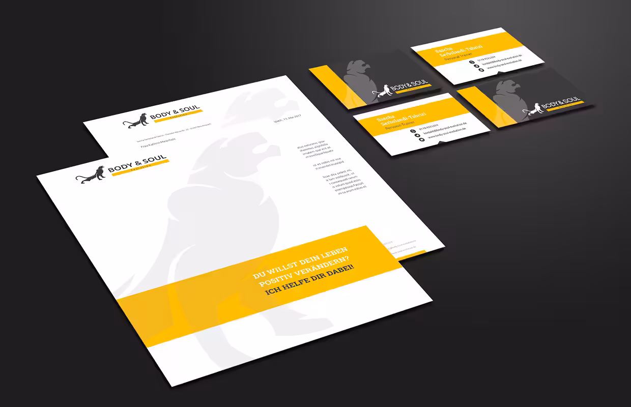Corporate Design für Body & Soul 3volution