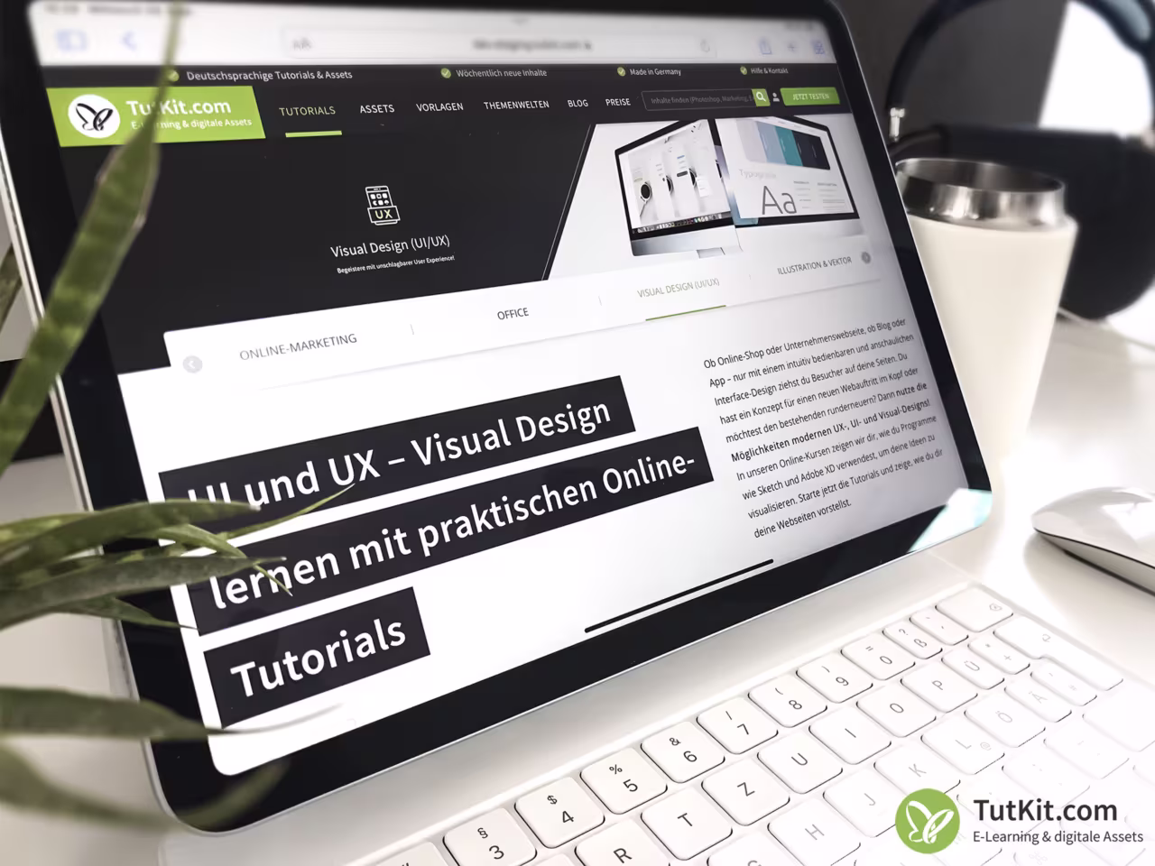 UI UX Design für E-Learning Portal TutKit - benutzerfreundliche Online-Lernplattform mit intuitivem Interface