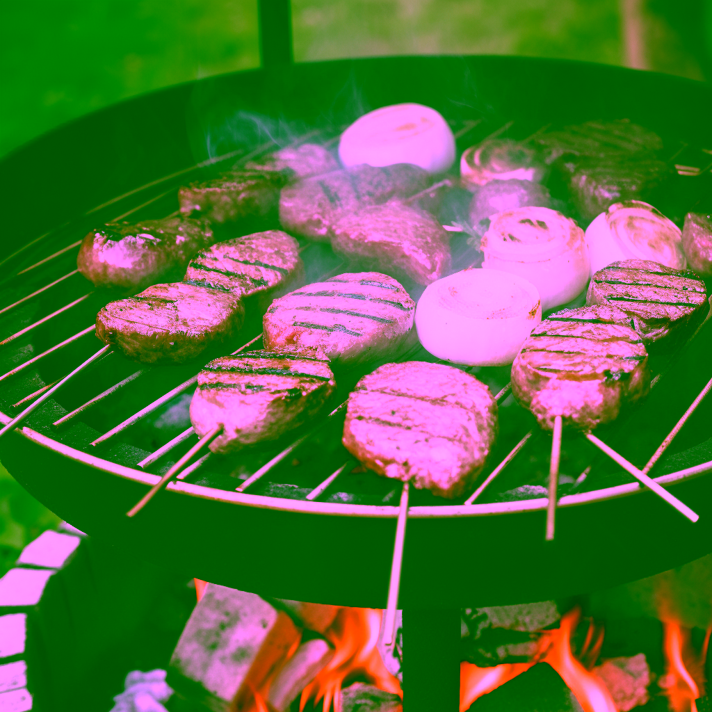 KI-generiertes Bild: Wildfleisch grillen