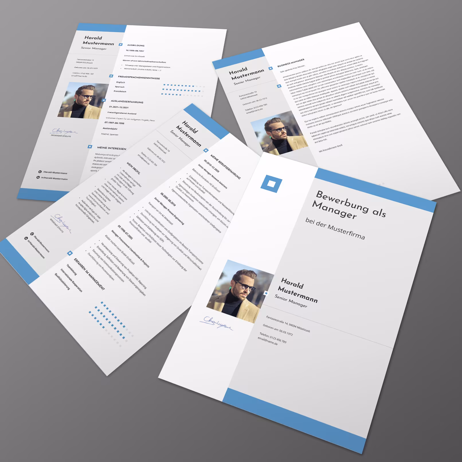 Modern application template for download