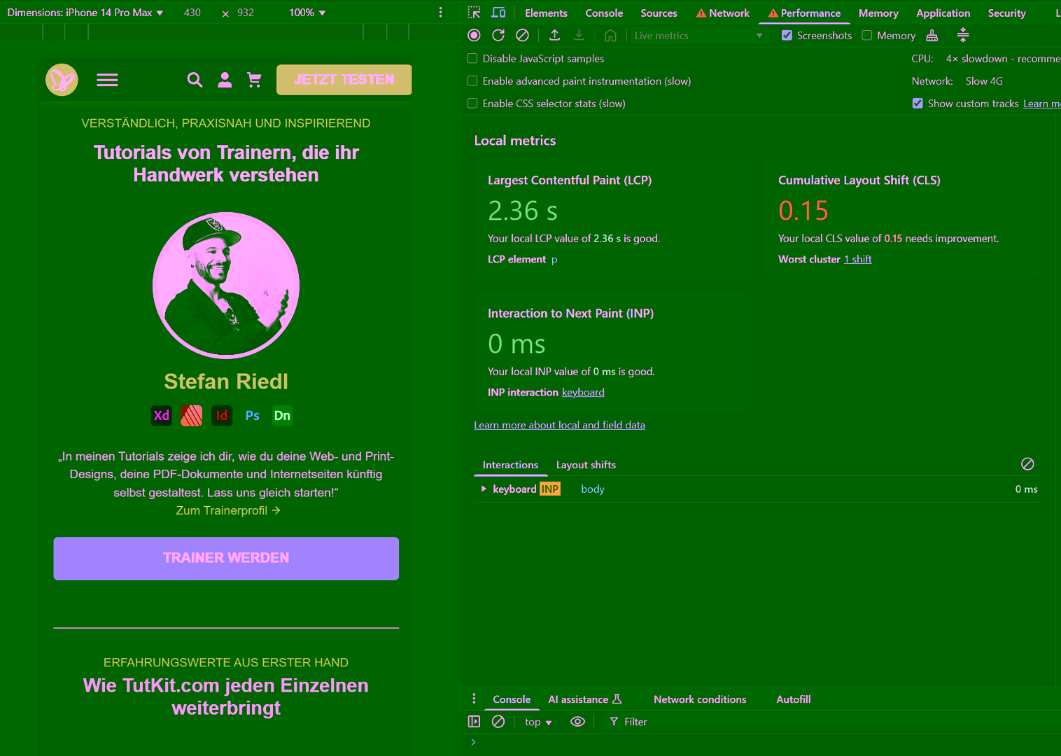 Layout Shift Throttling