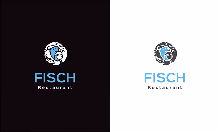 Logo for a fish restaurant