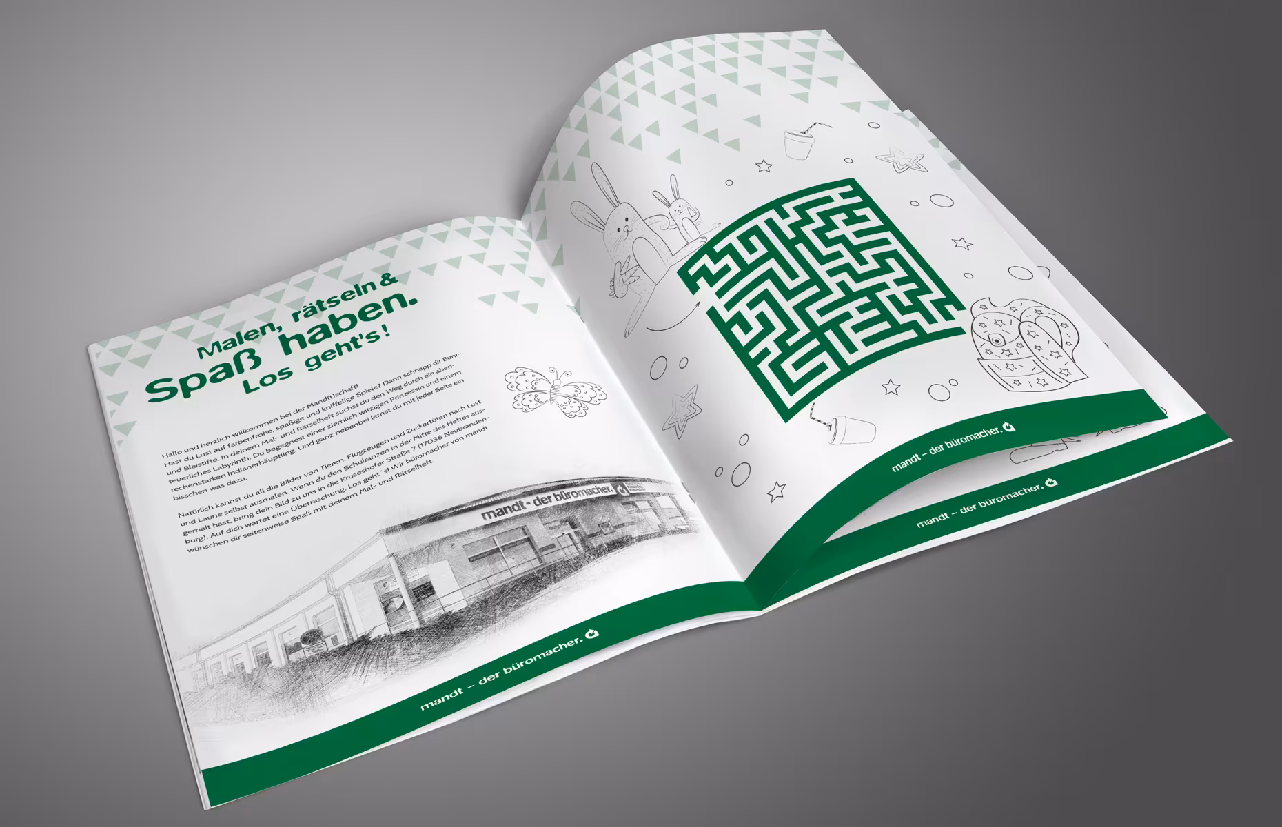 Mandt coloring book and puzzle book