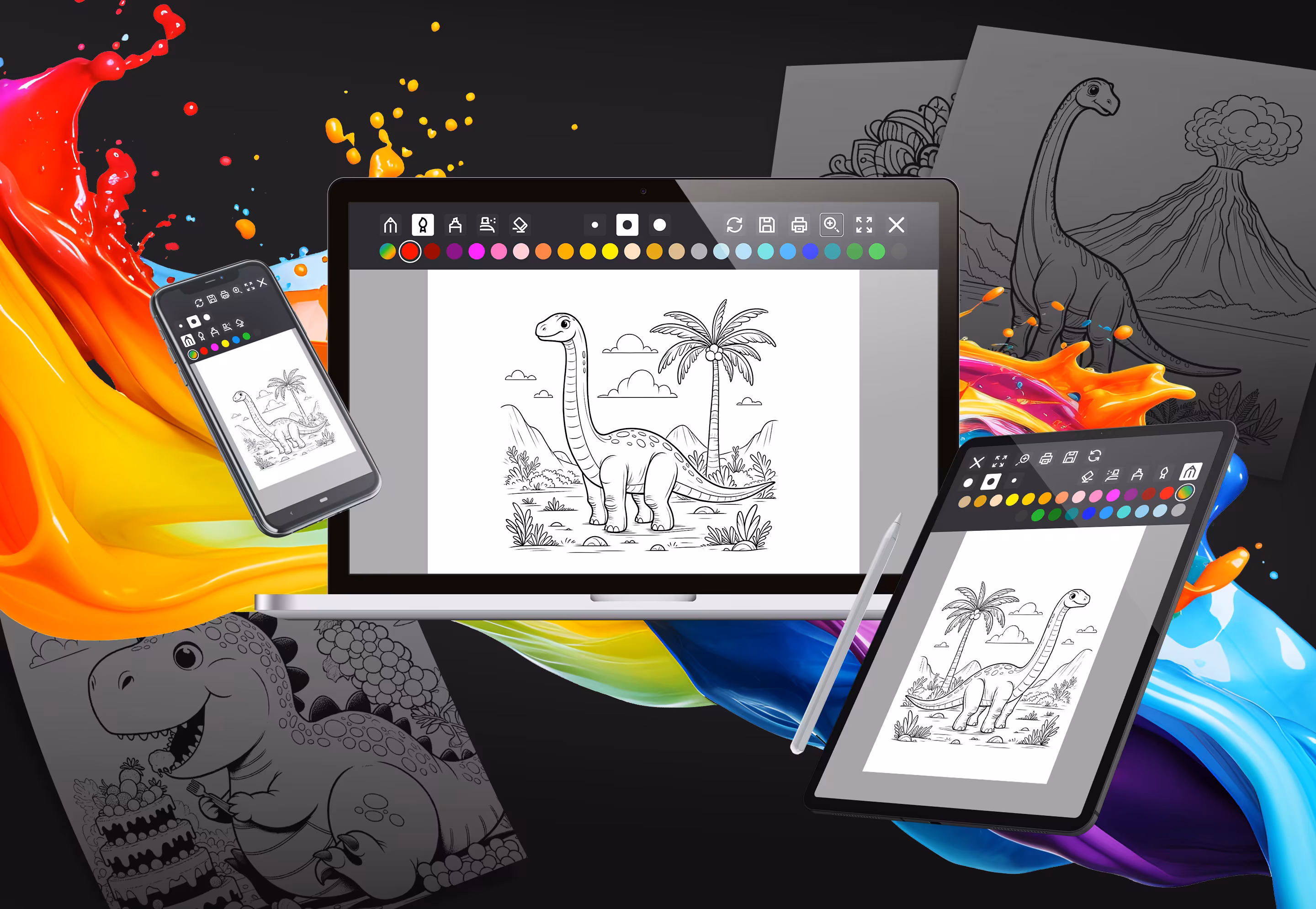 Coloring pages on TutKit.com