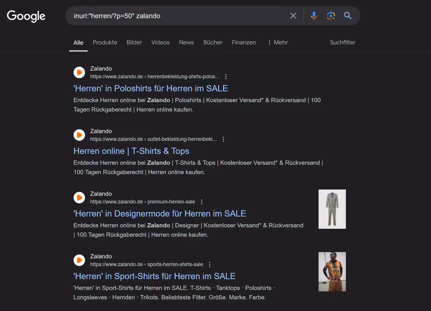 Paged pages in the index