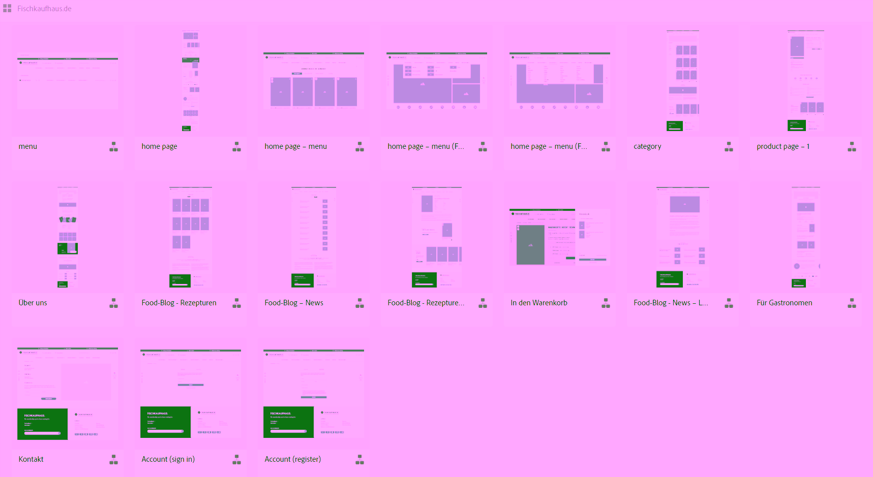 Shop-Relaunch: Wireframe-Konzept