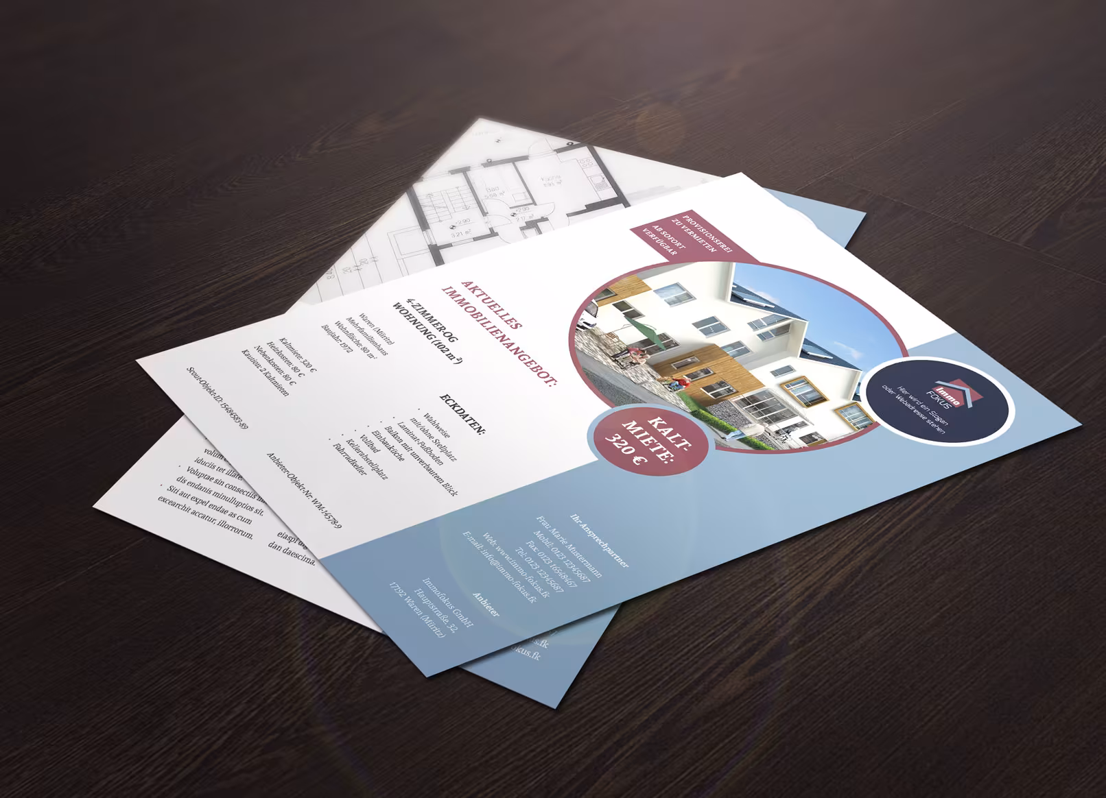 Exposé templates for real estate, apartments & houses