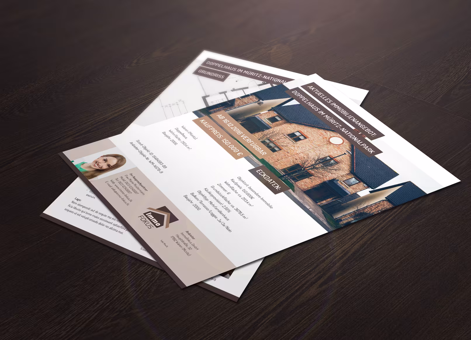 Exposé templates for real estate, apartments & houses